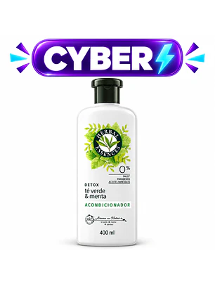 ACONDICIONADOR HERBAL ESSENCES DETOX TE VERDE Y MENTA 400ML