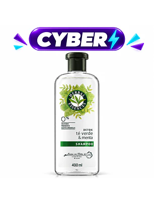 SHAMPOO HERBAL ESSENCES DETOX TE VERDE Y MENTA 400ML