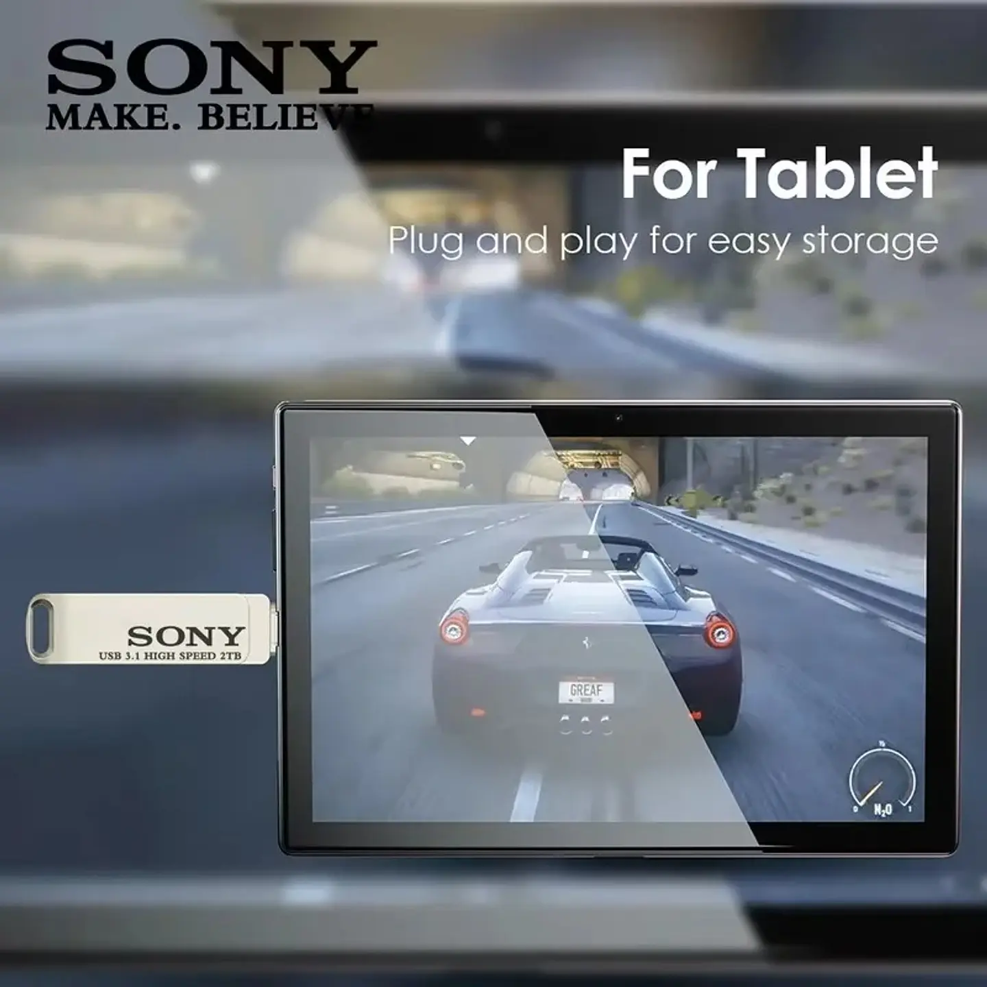 Pendrive Sony USB 3.1 HIGH SPEED 2TB 3.0 gris 3