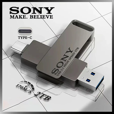 Pendrive Sony USB 3.1 HIGH SPEED 2TB 3.0 gris