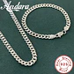 Pack Cadena Y Pulsera 8mm Estilo Plata 925 Calidad Premium - thumbnail 1