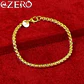 Pulsera Eslabón 7mm  Estilo Oro 18k - Miniatura 2