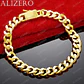 Pulsera Ancha 10mm Bañada en Oro 18k con Broche - thumbnail 2