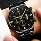 Reloj Geneva Black Motion Black Gold Steel - Miniatura 2