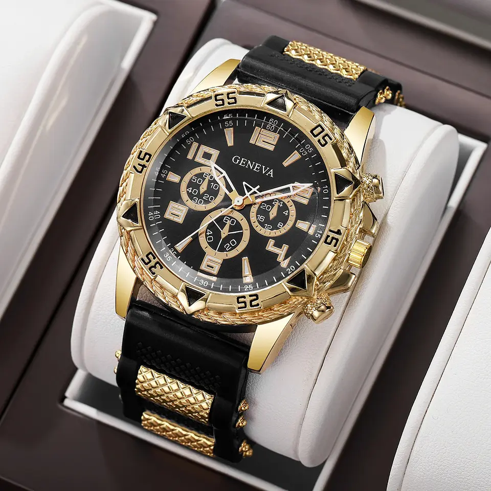 Reloj Geneva Diseño Dorado 3