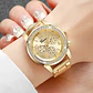 Reloj Geneva Mujer Diseño Dorado Diamante - Miniatura 2