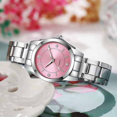 Reloj AR Diseño Plata Rosa