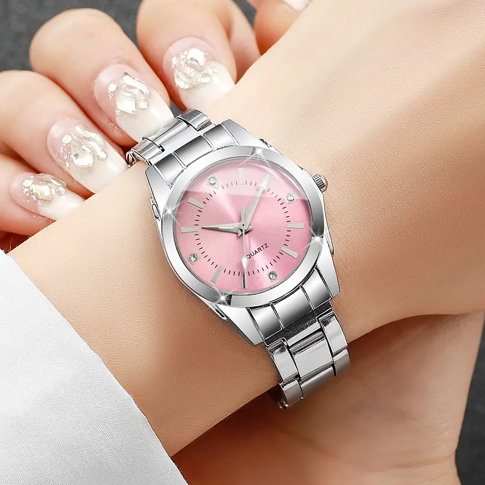 Reloj AR Diseño Plata Rosa 2