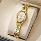 Reloj Mujer Ovalado Dorado Impermeable - Miniatura 4