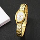 Reloj Mujer Ovalado Dorado Impermeable - Miniatura 1