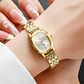 Reloj Mujer Ovalado Dorado Impermeable - Miniatura 2