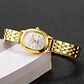Reloj Mujer Ovalado Dorado Impermeable - Miniatura 3