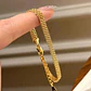 Pulsera Diseño Cascada Chapada en Oro 18K Calidad Premium - Miniatura 1