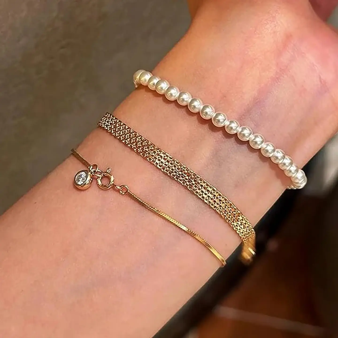 Pulsera Diseño Cascada Chapada en Oro 18K Calidad Premium 2