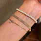 Pulsera Diseño Cascada Chapada en Oro 18K Calidad Premium - Miniatura 2