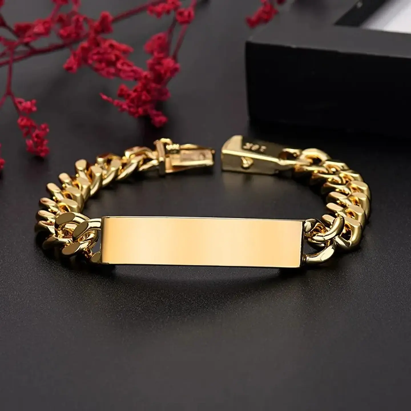 Pulsera Diseño Platina Chapado Oro 18k Calidad Premium 1