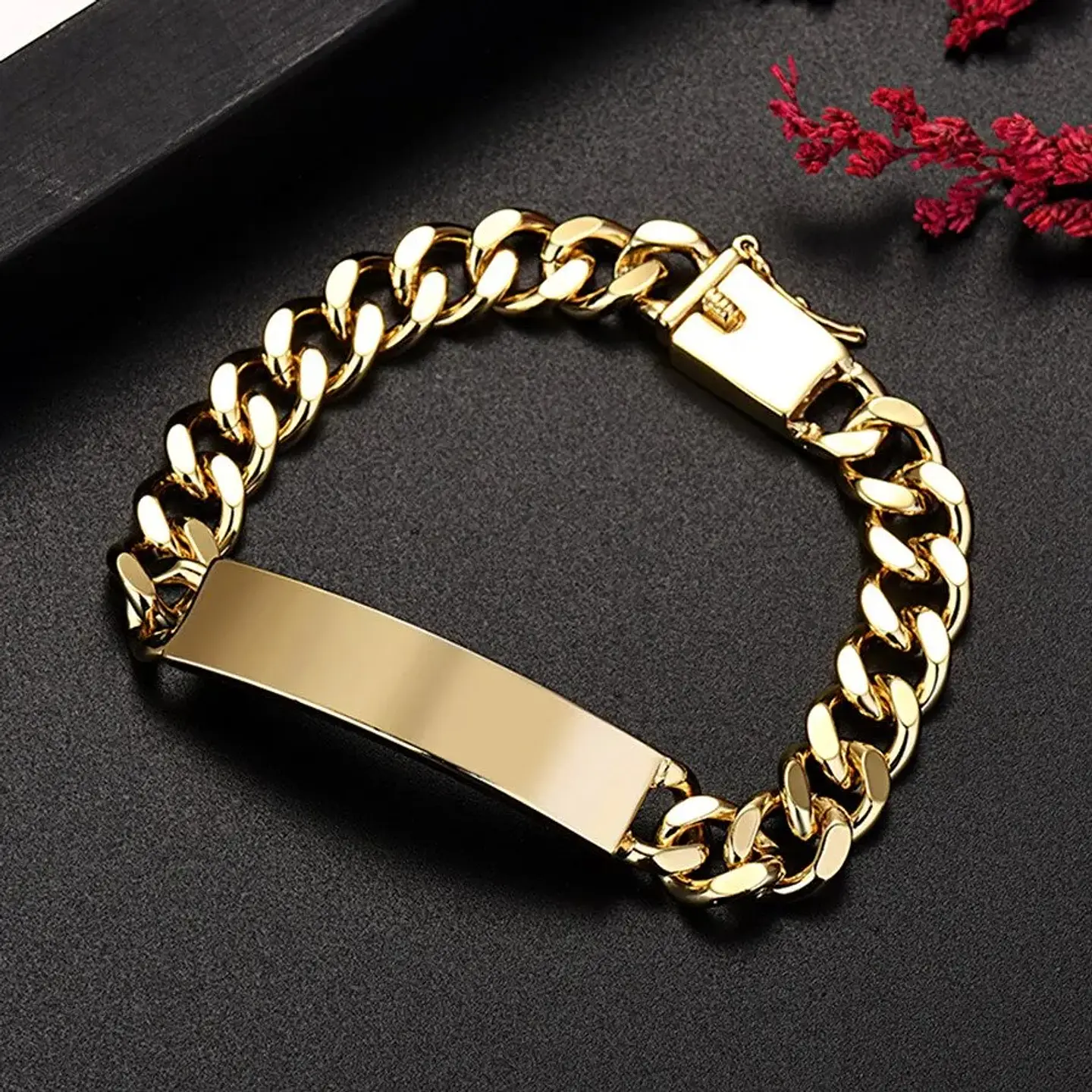 Pulsera Diseño Platina Chapado Oro 18k Calidad Premium 2