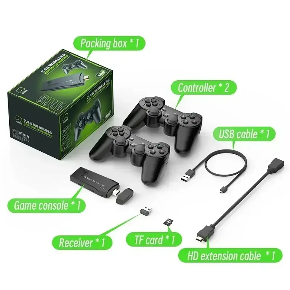 Consola Retro Hdmi 4k Con 10000 Juegos 2 Controles 1