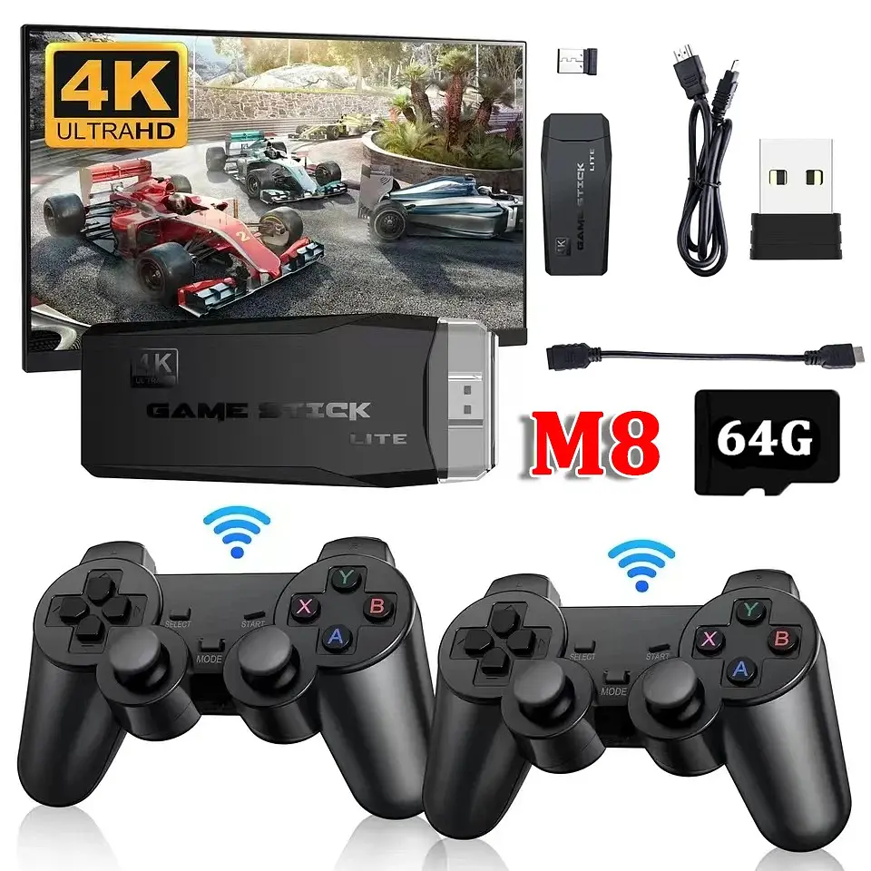 Consola Retro Hdmi 4k Con 10000 Juegos 2 Controles 3