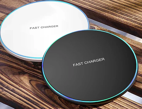 Cargador Inalámbrico Plataforma Para Samsung iPhone Xiaomi Negro