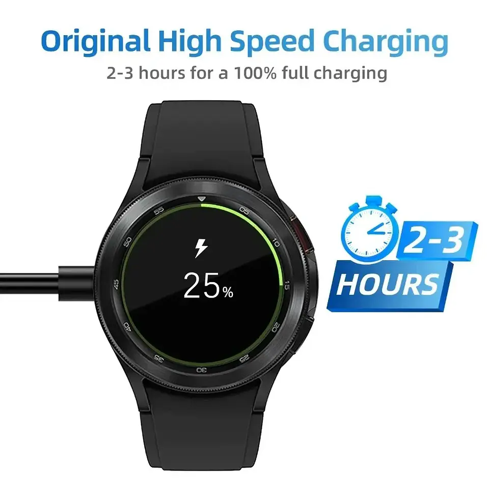 Cargador Usb Compatible Samsung Galaxy Watch Active Negro 6