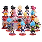 Figuras Dragon Ball Z Goku Colección 16 Unidades - Miniatura 1