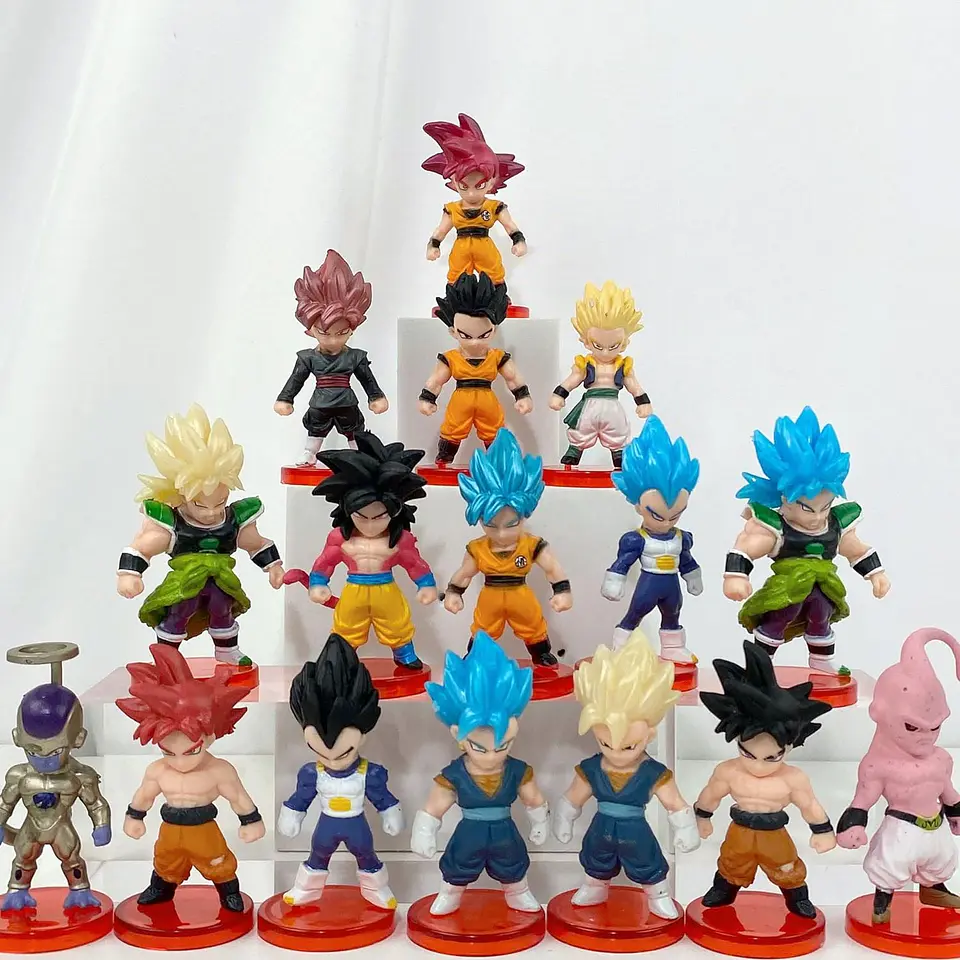 Figuras Dragon Ball Z Goku Colección 16 Unidades 2