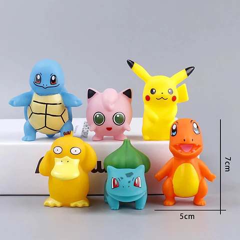 Figuras Pokemon Colección 6 Unidades