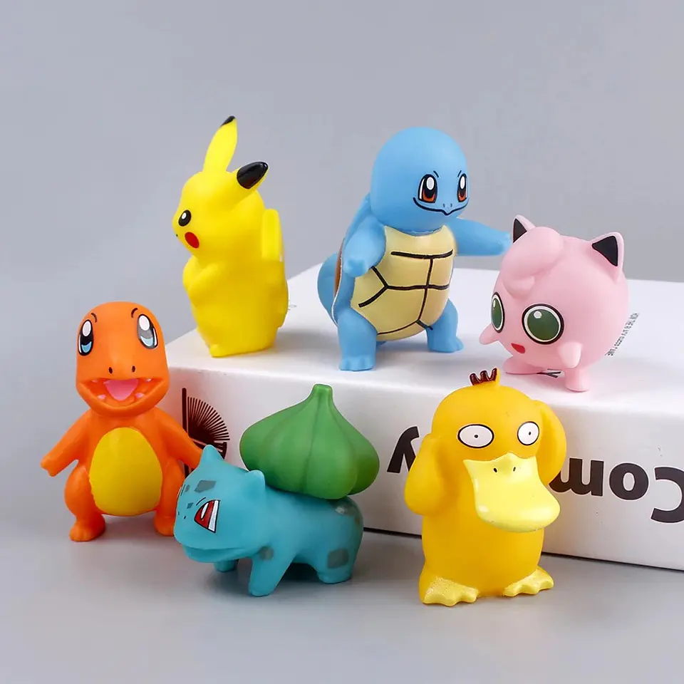 Figuras Pokemon Colección 6 Unidades 3