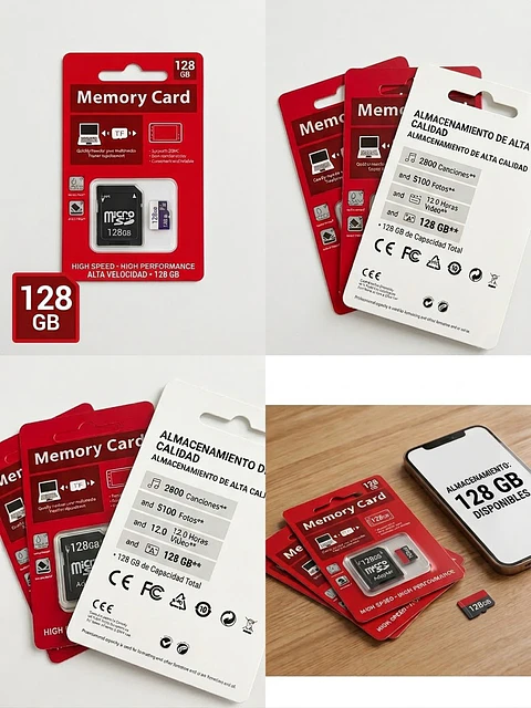 Tarjeta De Memoria Generica 128gb Con Adaptador