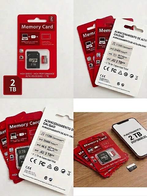 Tarjeta De Memoria Genérica De 2TB Con Adaptador