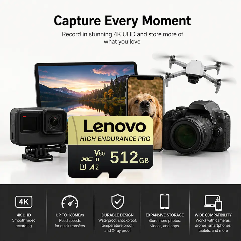 Tarjeta de Memoria Lenovo 512GB High Endurance 2
