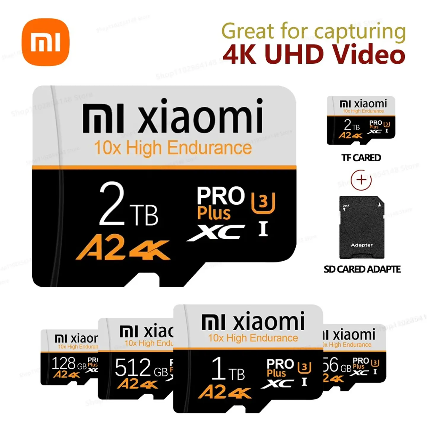 Tarjeta De Memoria Xiaomi 256gb Alta Velocidad Adaptador 4