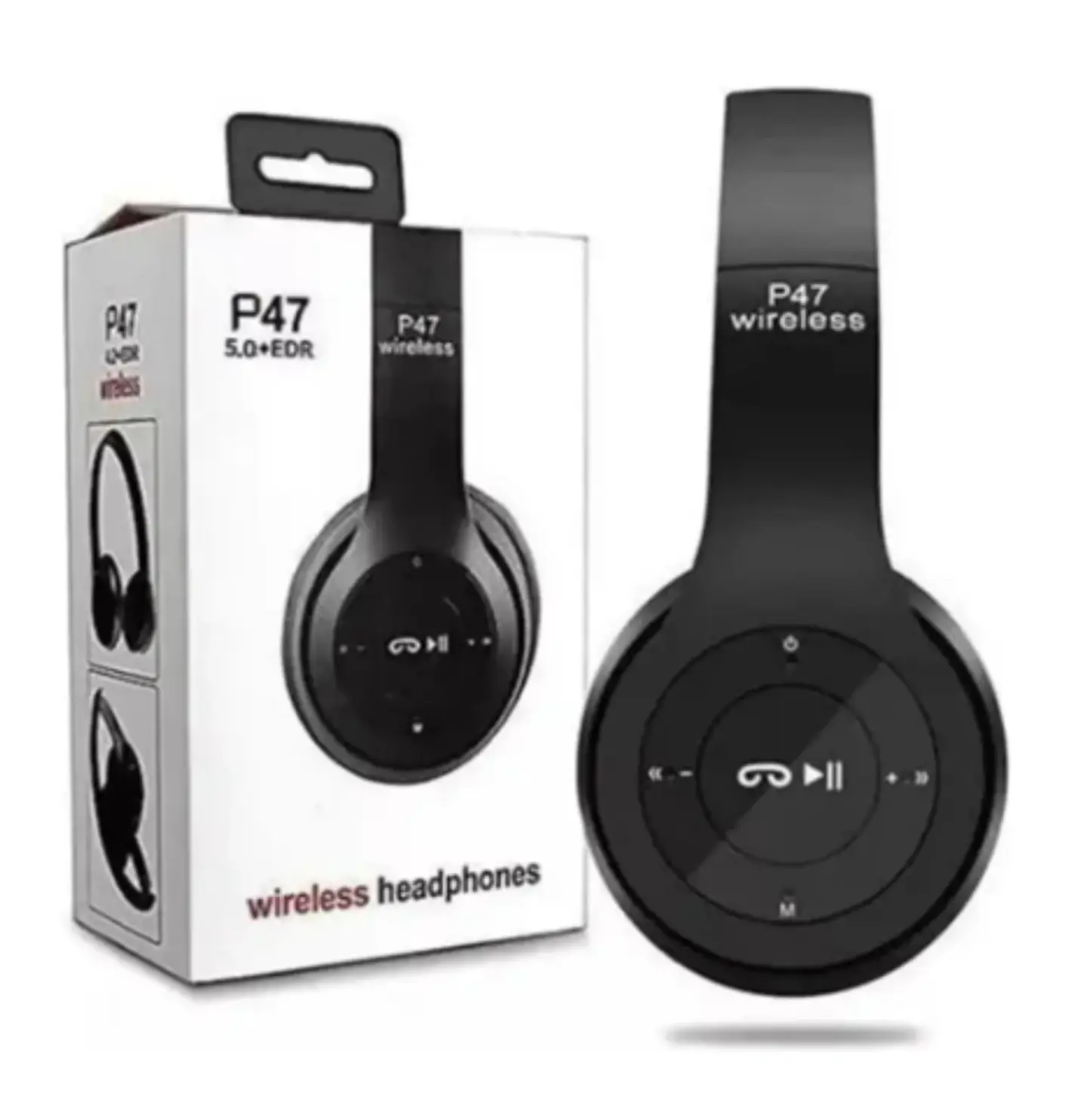 Audífonos Bluetooth Inalámbricos P47 Con Radio Fm, Mp3  2