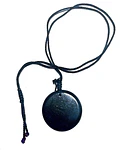 Colgante de shungita amuleto de protección y sanación producto artesanal