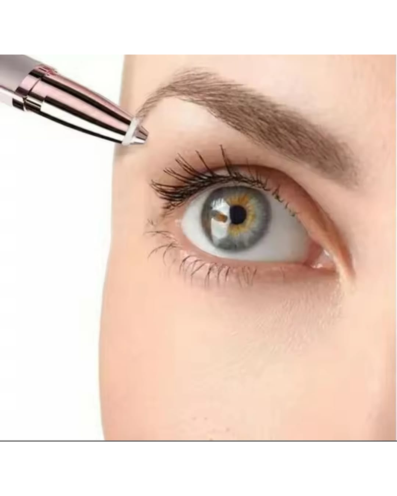 New Guard Wing 18k Gold Plated Electric Eyebrow Portable Women Shaver Remover