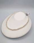 Collar de perlas akoya japonesa redondas de 8 mm blancas 