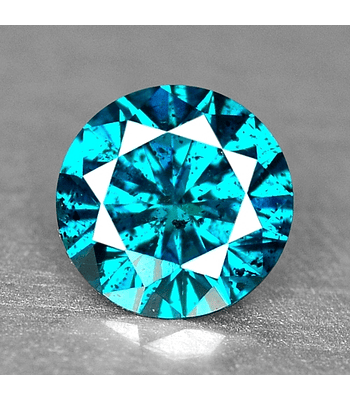 DIAMANTE  NATURAL AZUL DE 28 PUNTOS 