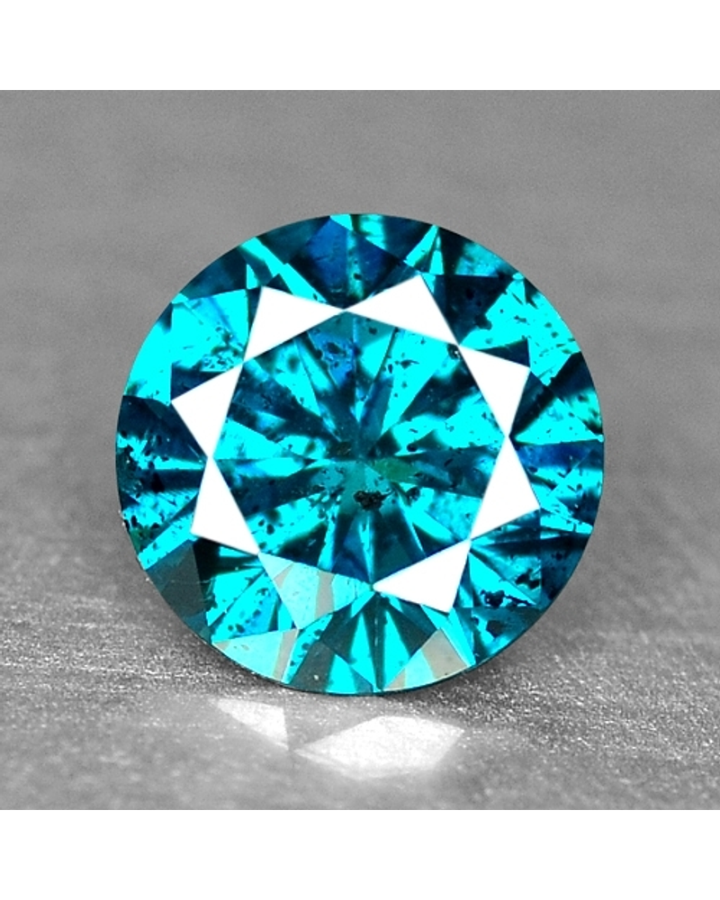 DIAMANTE  NATURAL AZUL DE 28 PUNTOS 
