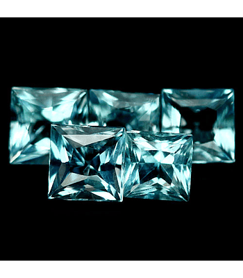 PIEDRAS DE AGUA MARINA 1.62 CT   4 MM CADA UNA 
