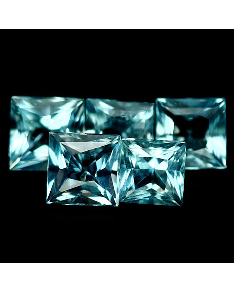 PIEDRAS DE AGUA MARINA 1.62 CT   4 MM CADA UNA 