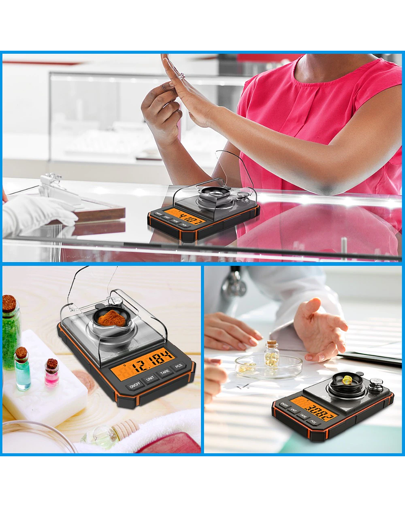 PESA KILATERA PARA JOYERIA  Y LABORATORIO   .0,001  A 50  GRAMOS 