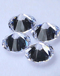 DIAMANTES NATURALES DE 4 MM CADA UNO 3 UNIDADES   75 PUNTOS  TOTAL  APROX