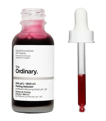 THE ORDINARY  AHA 30% +BHA 2%PEELING SOLUTION 10 MINUTOS DE EXFOLIACION FACIAL  PH -3,6