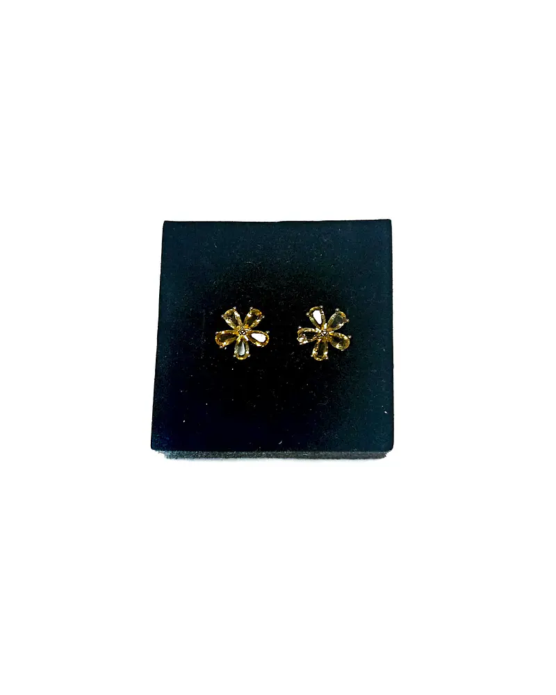 AROS DE PLATA Y CITRINOS 