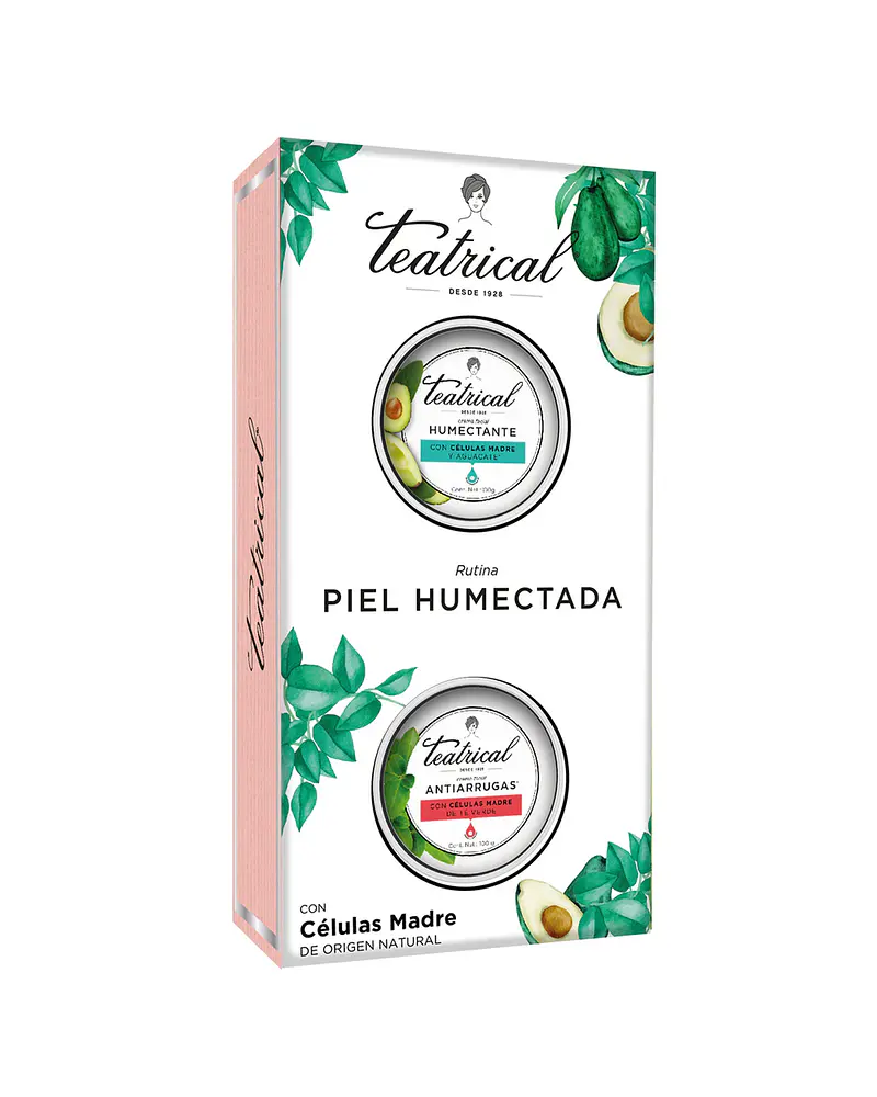 PACK DE CREMAS HUMECTANTES TEATRICAL  CON CELULAS MADRE