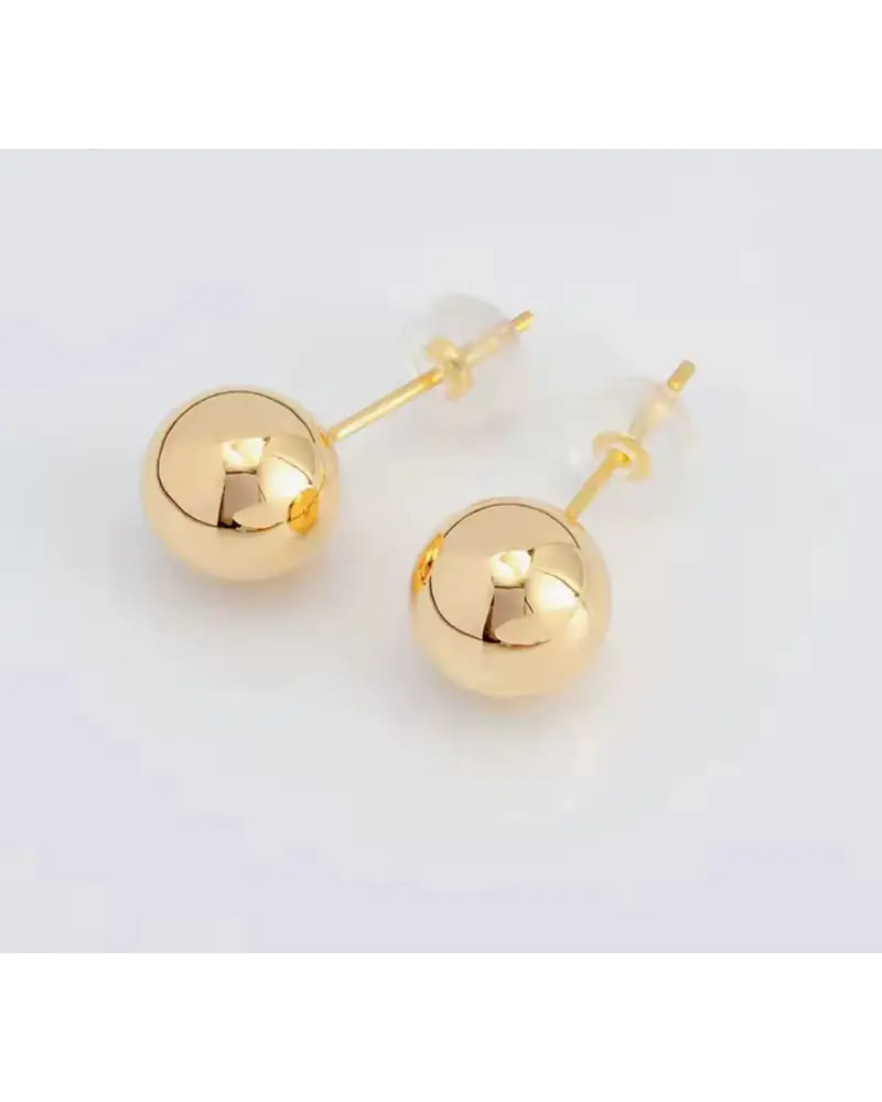 AROS  DE ORO 18 K  BOLITAS DE 5 MM  