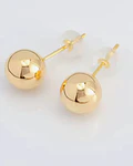AROS  DE ORO 18 K  BOLITAS DE 5 MM  