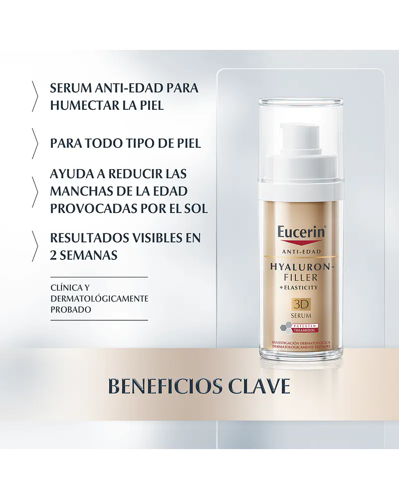 EUCERIN ANTI EDAD  HYALURON FILLER + ELASTICITY   3  D   30 ML 