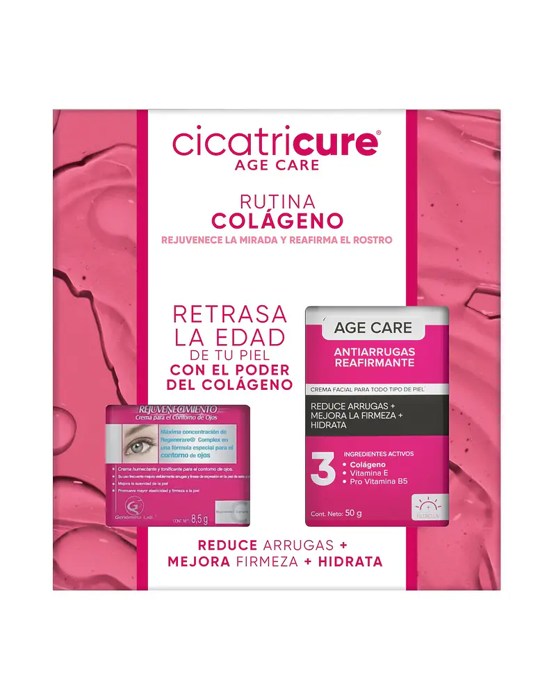  PACK  CICATRICURE AGE CARE RUTINA COLAGENO  
